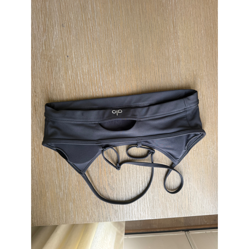Alo Yoga Sports Bra in Black - Picture 2 of 4